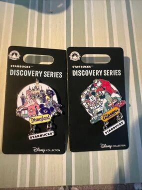 Starbucks Discovery Series Disneyland Pins -  Disneyland & California Adventure